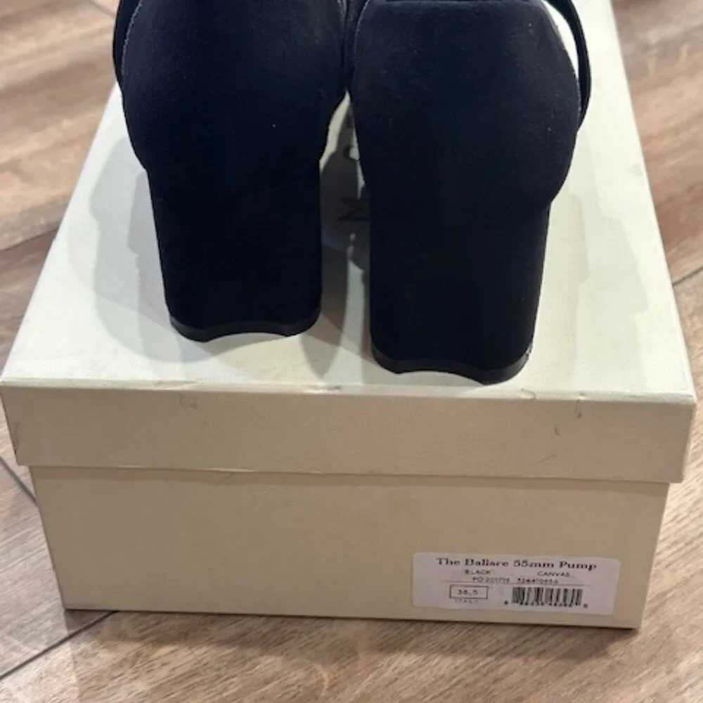 M. Gemi Ballare Grey & Black Mary Jane Heels Women’s Shoes Size 7.5 - Picture 3 of 7
